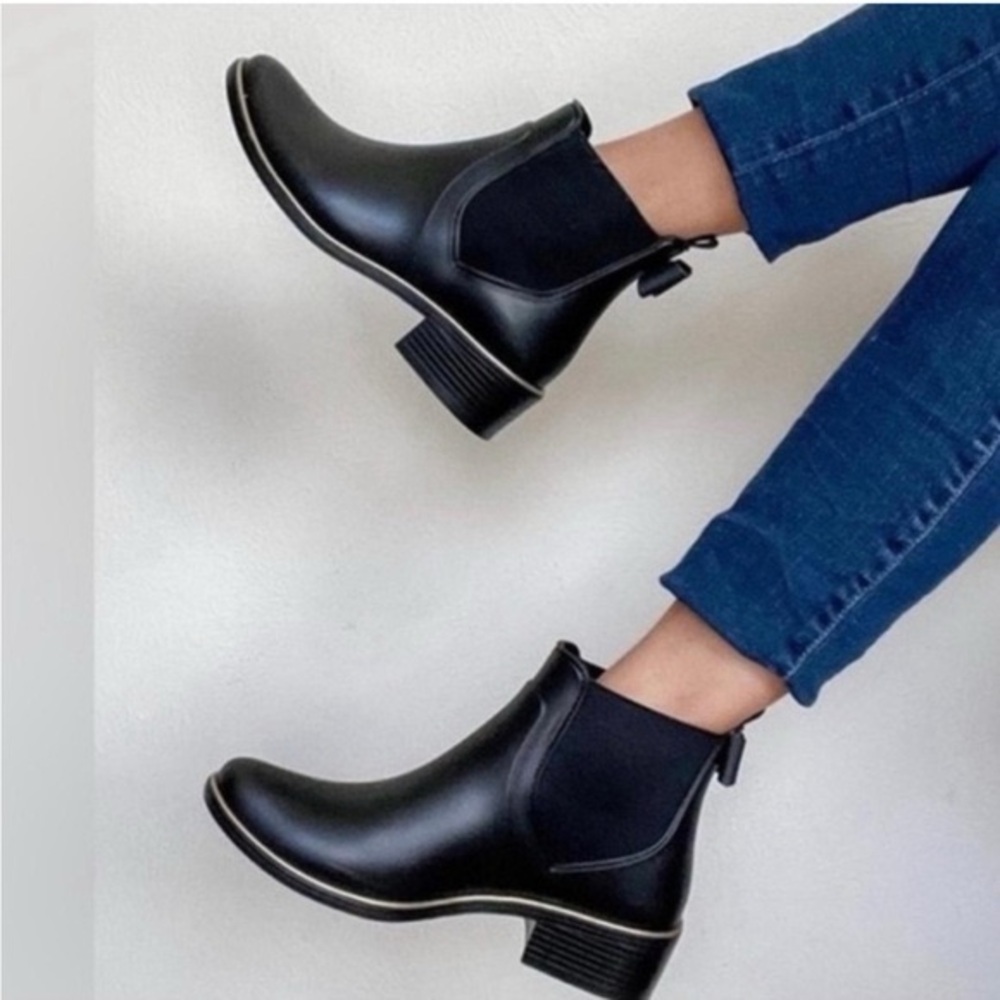 kate spade Black Chelsea Rain Boots